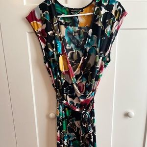 Daisy Fuentes faux wrap dress size Large